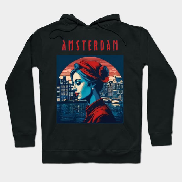 amsterdam netherlands skynight Hoodie by Moulezitouna